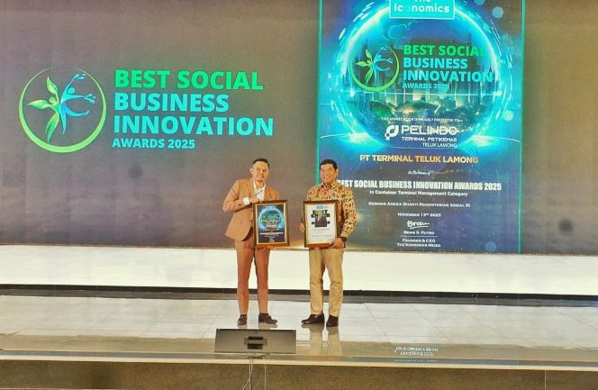 
					Mantap, Terminal Teluk Lamong Raih Dua Penghargaan Bergengsi Bidang Social Business Innovation dan Best Green CEO 2025