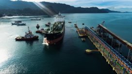 Salah satu pelabuhan curah SPMT