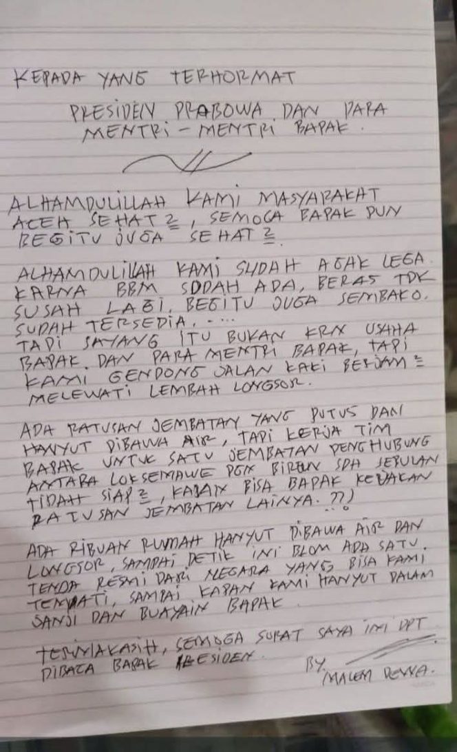 
 “Malem Diwa Turun di Bencana”, Simbol Keresahan Rakyat Aceh