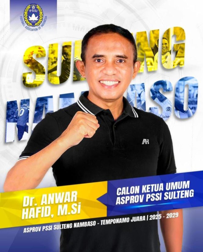 
					Anwar Hafid Digadang Maju Ketua Asprov PSSI Sulteng, Relawan BERANI Beri Pembelaan