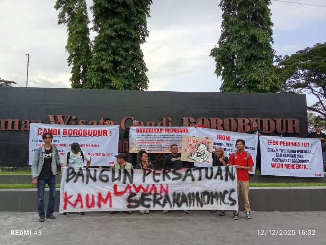 
					FMBB Gelar Aksi Demo, Tolak Pembatasan Pengunjung dan Tutup Pintu Utama Candi Borobudur