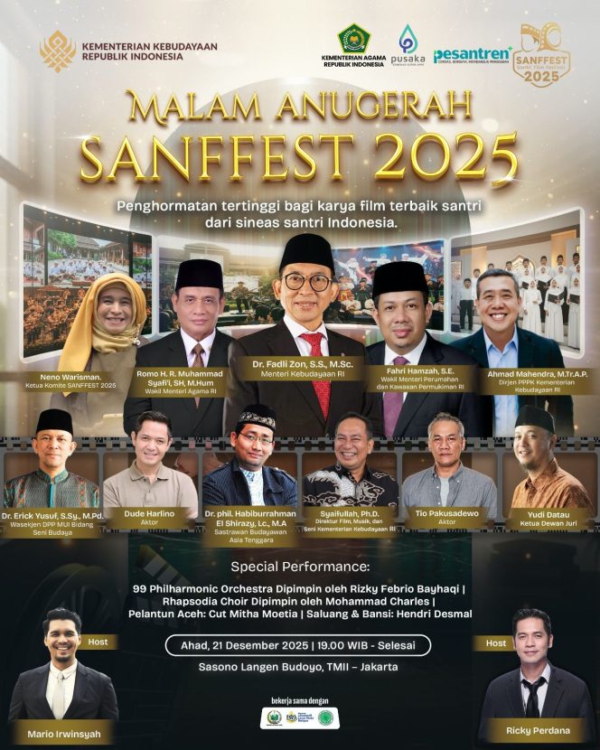 
					SANFFEST 2025 Menuju Malam Anugerah, 126 Film Santri Melampaui Ekspektasi