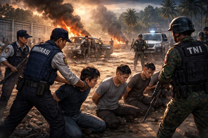 
 Kerusuhan WNA di Ketapang: Imigrasi Dalami Status 26 Warga Negara Cina, Aparat Gabungan Lakukan Penanganan Terpadu