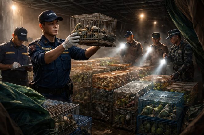 
 Karantina Kalbar Gagalkan Penyelundupan 705 Burung di Pelabuhan Dwikora