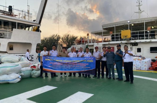 
 Bantuan melalui Disnav Sabang untuk Bencana Aceh