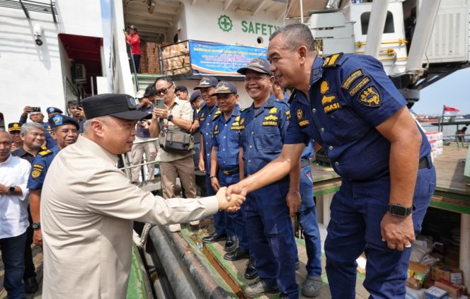 
					Menhub saat di Lhokseumawe