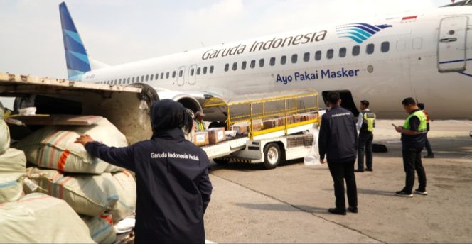 
					Bantuan kemanusiaan diangkut Garuda Indonesia Group