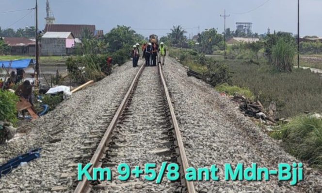 
					Jalur KA Medan-Binjai