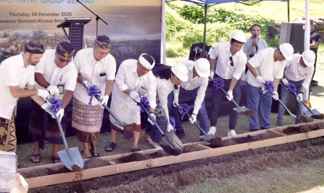 
					Peletakan batu pertama pembangunan fasilitas baru di The Sanur, Bali