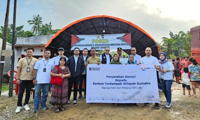 
					Bantuan BRI Life untuk korban bencana 