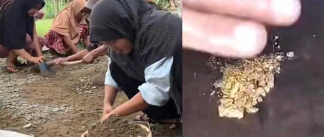 
 Hikmah di Balik Musibah, Warga Seuradek Temukan Biji Emas Pascabanjir Bandang