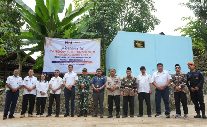 
					TJSL KAI Daop 6 Yogyakarta Bantu Tandon Air Bersih untuk Masyarakat Gunungkidul