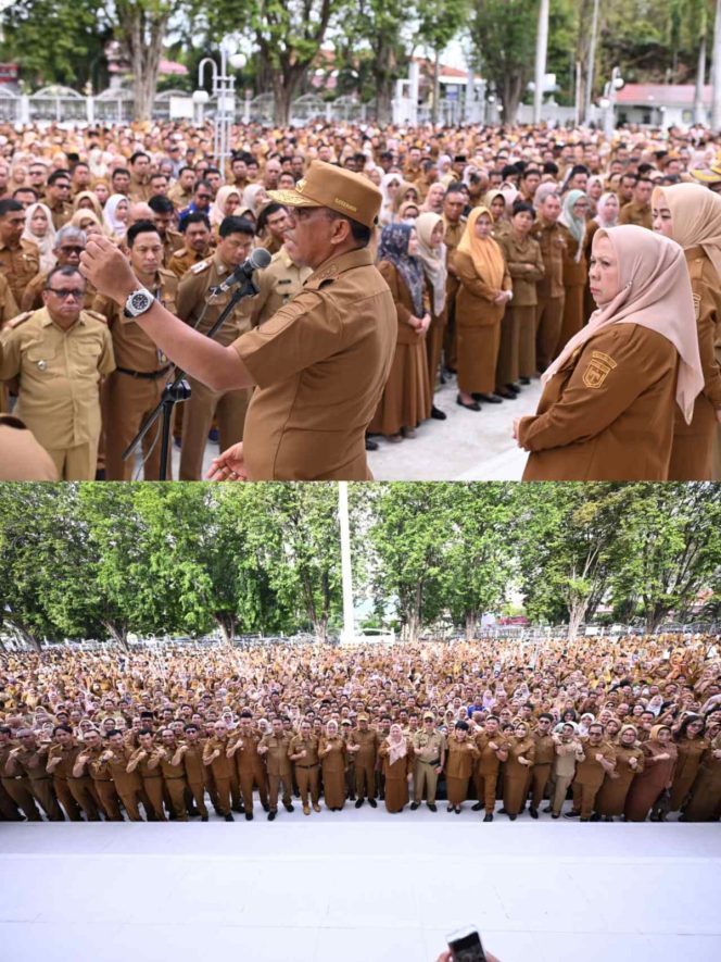 
 Gubernur Anwar Hafid Pimpin Apel Gabungan Perdana 2026, Tekankan Integritas dan Pelayanan Publik