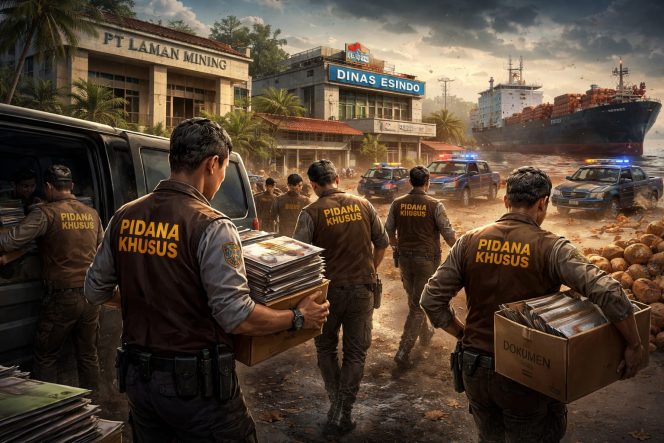 
 Kejati Kalbar Geledah Lima Lokasi Terkait Dugaan Korupsi Tambang Bauksit PT Laman Mining