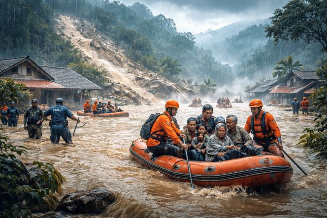 
 Hujan Awal Tahun Picu Banjir dan Longsor di Kalbar, Ribuan Warga Terdampak