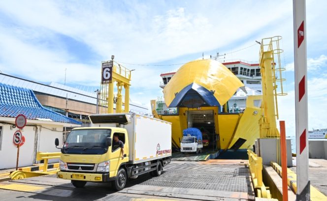 
 Angkutan logistik dominasi di Pelabuhan Penyeberangan usai libur Nataru