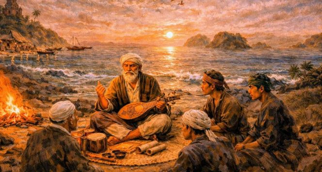 
 Dongeng tentang Sang Penanya Bunyi di Samudra Raya