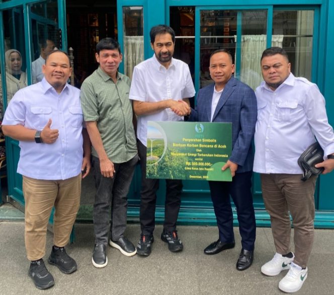 
 METI Serahkan Bantuan Simbolik untuk Korban Banjir Bandang Kepada Gubernur Aceh