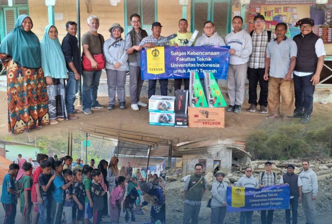 
 FTUI Salurkan Alat Pertukangan ke Posko Bencana Toweren Aceh Tengah