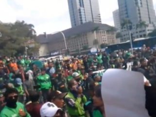 APOB saat aksi unjuk rasa (ist)