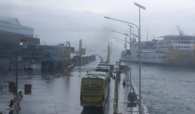 
 Potensi cuaca.ekstrem di penyeberangan