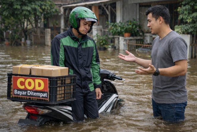 
					Kurir Marketplace di Aceh: Banjir Parah, Gaji Tak Pasti, dan Minimnya Perlindungan Pekerja