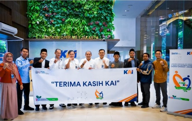 
 KAI Daop 1 Jakarta Salurkan Dana TJSL Rp1,9 Miliar Sepanjang 2025