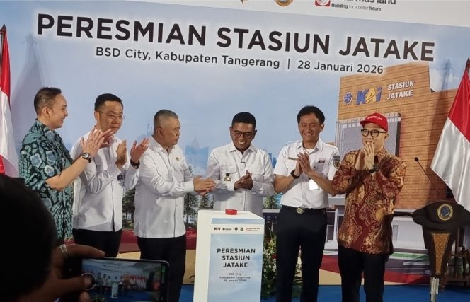 
 Menhub dan Gubernur Banten Resmikan Stasiun Jatake, Tegaskan Penguatan Ekosistem Transportasi Massal Berbasis Kawasan