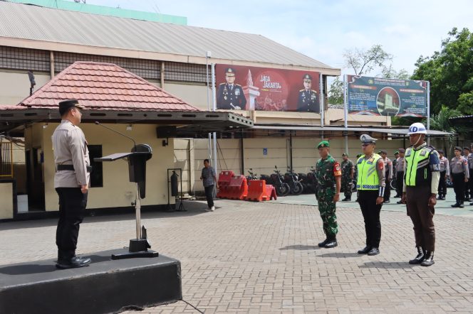 
 Polres Priok Gelar Apel, Operasi Keselamatan Jaya 2026, Wujudkan Kamseltibcarlantas