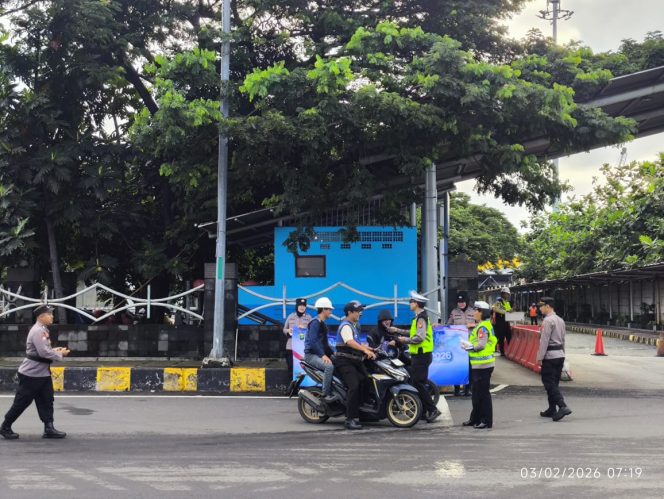 
 Operasi Keselamatan Jaya 2026, Satlantas Polres Pelabuhan Tanjung Priok, Gelar Sosialisasi di Terminal Pelni & Terminal Bus Muara Angke