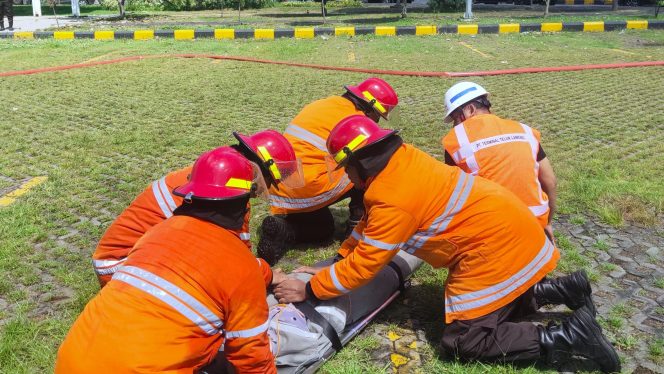 
 Asah Kesiapsiagaan Tanggap Darurat, Terminal Teluk Lamong Gelar Lomba Emergency Response 2026