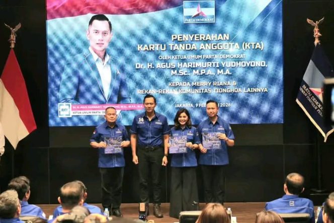 
 Jelang Imlek 2026, Merry Riana dan Ratusan Keturunan Tionghoa Gabung Partai Demokrat