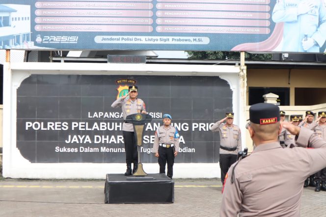 
 Kapolres Pelabuhan Tanjung Priok Pimpin Apel Siaga Kamtibmas: Komitmen Jaga Keamanan Ramadhan dan Idul Fitri