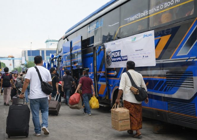 
 Peserta mudik lebaran gratis 2025. Foto istimewa/SPSL