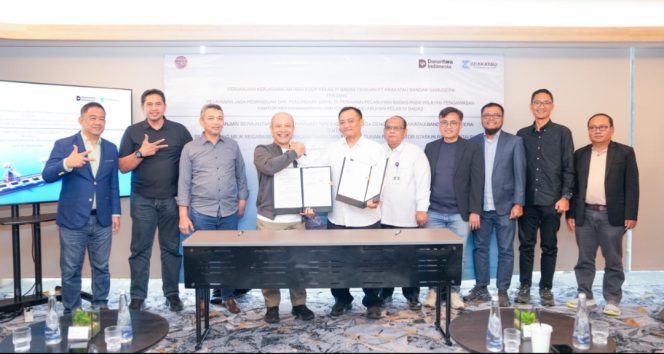 
 KSOP Badas Teken PKS Pemanduan Kapal dengan BUP Krakatau Bandar Samudera