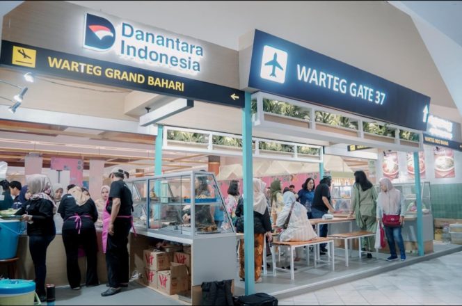 
 Gerai Warteg 37 InJourney Airports di Gelaran Inacraft