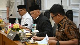 Menhub Dudy bersama Gubernur Lampung dan instansi terkait Rkaor Angleb 2026
