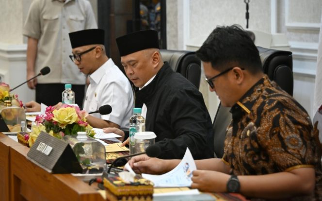 
 Menhub Dudy bersama Gubernur Lampung dan instansi terkait Rkaor Angleb 2026