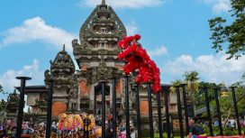 Atraksi Barongsai di destinasi wisata