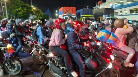 Pemudik dengan sepeda motor (ilustrasi/ist)