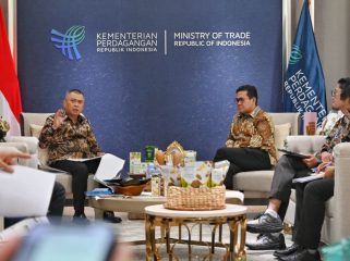 Pertemuan Menhub dan Mendag di Jakarta, Selasa (24/2/2026) (BKIP)