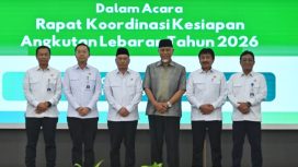 Menhub Dudy bersama Gubernur Sumbar dan jajaran Kemenhub
