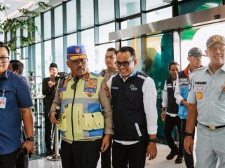 Dirut ASDP berbincang dengan Kakorlantas di Pelabuhan Bakauheni
