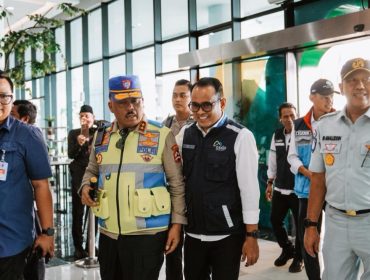 Dirut ASDP berbincang dengan Kakorlantas di Pelabuhan Bakauheni