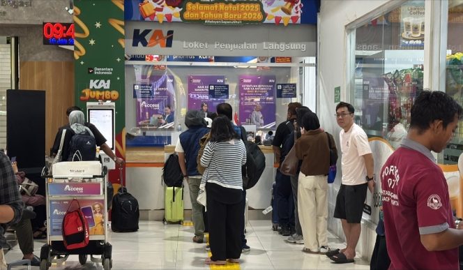 
 KAI Daop 1 Jakarta: Kursi KA Lebaran 2026 Masih Tersedia 107 Ribu Lebih