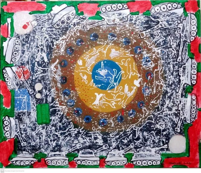 
 Roda Kematian Militerisme: Kemanusiaan yang Tergerus Peradaban Keras – Refleksi Lukisan Munadi