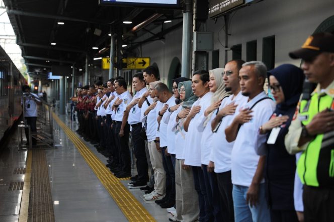 
 Program Mudik Gratis KAI Diberangkatkan dari Pasar Senen, Angkutan Lebaran Daop 1 Tembus Ratusan Ribu Penumpang