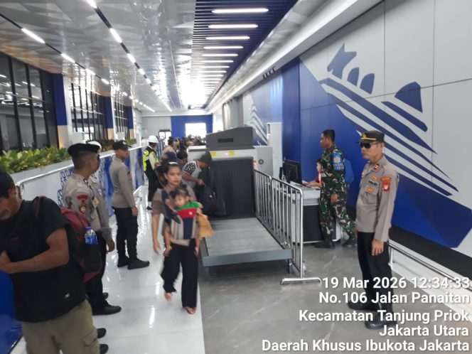 
 Pelayanan dan Pengamanan Mudik Lebaran, Debarkasi Kapal KM Tidar di Pelabuhan Tanjung Priok