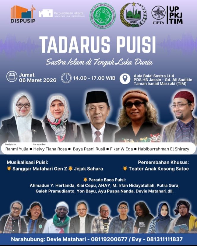 
 Tadarus Puisi HSBI: Merawat Kata di Bulan Luka