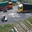 Salah satu Perlintasan sebidang